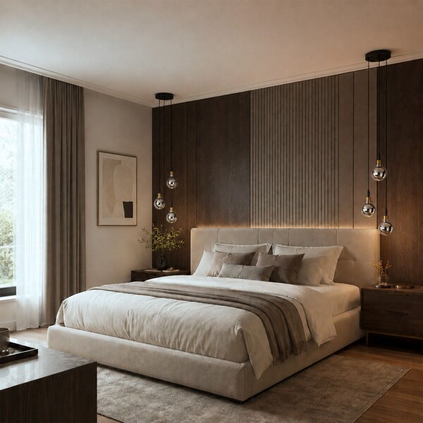 Lampă suspendată APP1125-3CP Black Gold