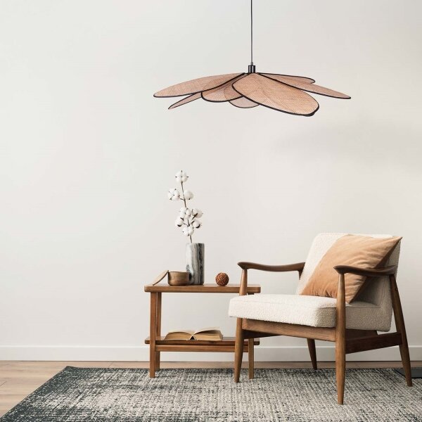 Lustră pe cablu TOBAGO 1xE27/20W/230V d. 100 cm bej