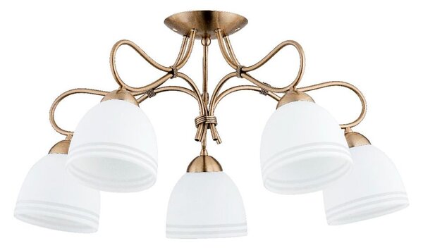 Lustră aplicată FILA 5xE27/15W/230V bronz