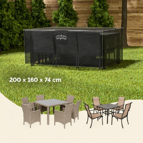 Deuba Husă de protecție pentru set de mobilier de ședere 200x160x74 cm - antracit