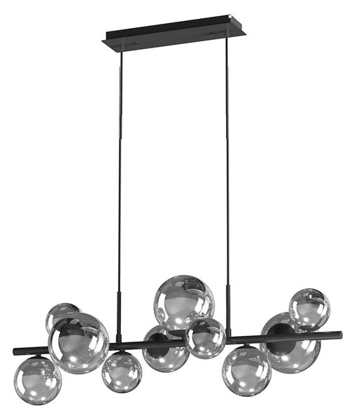 ONLI - Lustră cu cablu PALOMA 10xG9/3W/230V negru/fumuriu