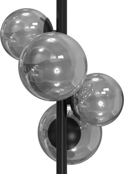 Lampă de masă ONLI PALOMA 4xG9/10W/230V 48 cm negru/fumuriu