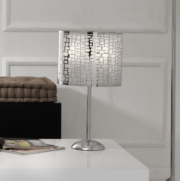 Lampă de masă ONLI BRUCE 1xE27/15W/230V 52 cm crom mat
