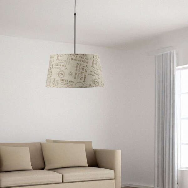 Lustră pe cablu ONLI MAIDA 1xE27/15W/230V d. 50 cm maro