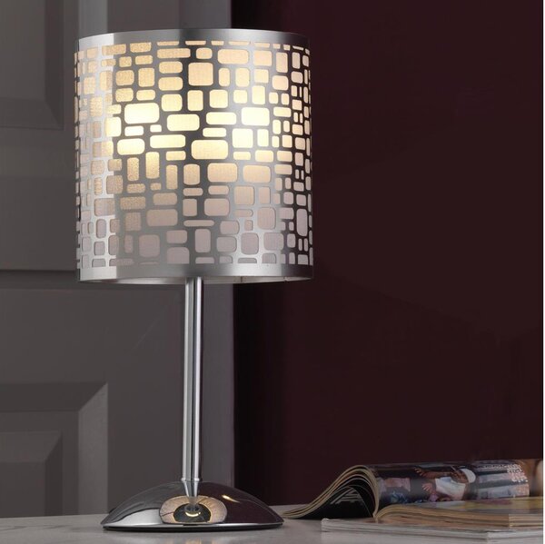 Lampă de masă ONLI BRUCE 1xE27/15W/230V 40 cm crom mat