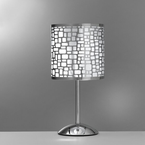 Lampă de masă ONLI BRUCE 1xE27/15W/230V 40 cm crom mat