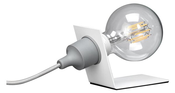 Lampă de masă ONLI WIRE 1xE27/15W/230V 10 cm gri/alb