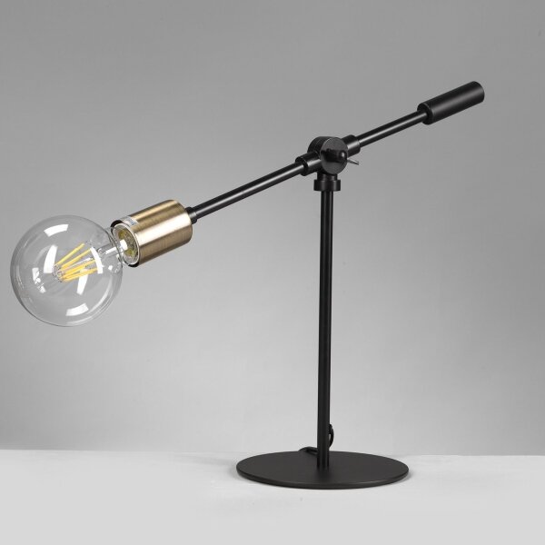 Lampă de masă ONLI ASTE 1xE27/15W/230V 45 cm negru/auriu
