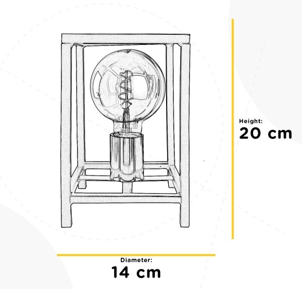 Lampă de masă ONLI FLOKI 1xE27/15W/230V 20 cm negru/cupru