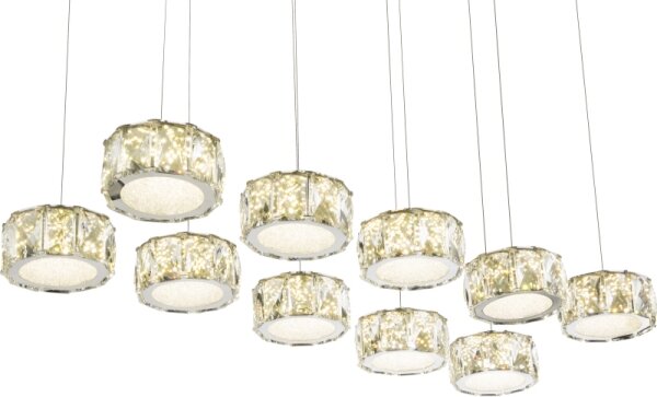 Lustră LED pe cablu Globo 49350-92H AMUR LED/92W/230V 4000K