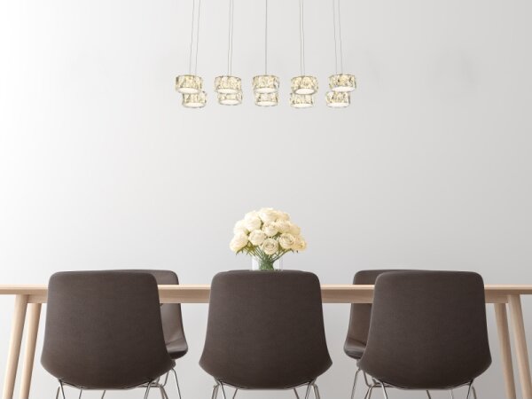 Lustră LED pe cablu Globo 49350-92H AMUR LED/92W/230V 4000K