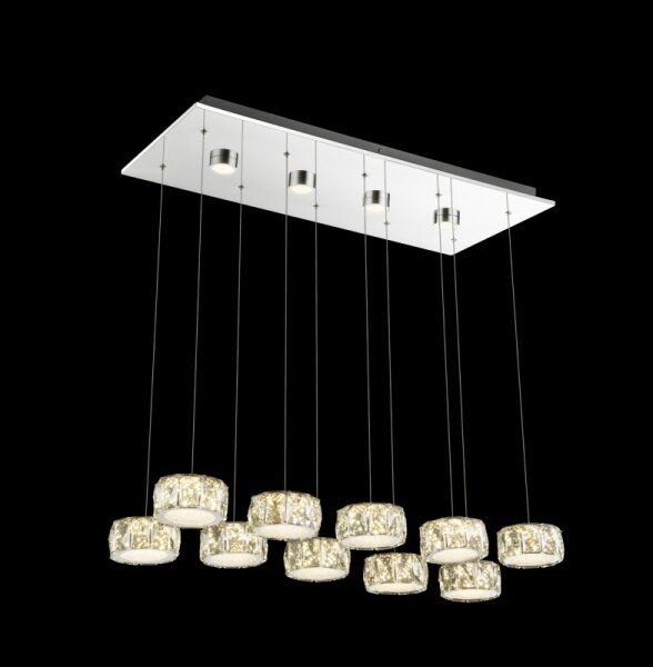 Lustră LED pe cablu Globo 49350-92H AMUR LED/92W/230V 4000K