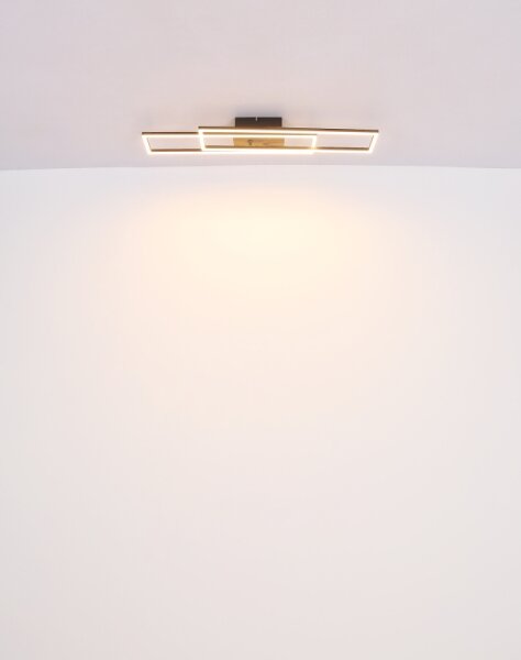 Plafonieră LED Globo 67208-30 DAKARI LED/30W/230V 3000K 60x80 cm negru