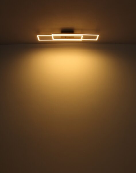 Plafonieră LED Globo 67208-30 DAKARI LED/30W/230V 3000K 60x80 cm negru