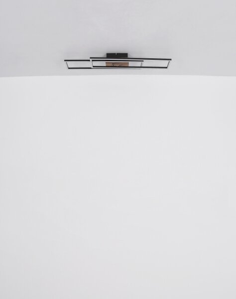 Plafonieră LED Globo 67208-30 DAKARI LED/30W/230V 3000K 60x80 cm negru