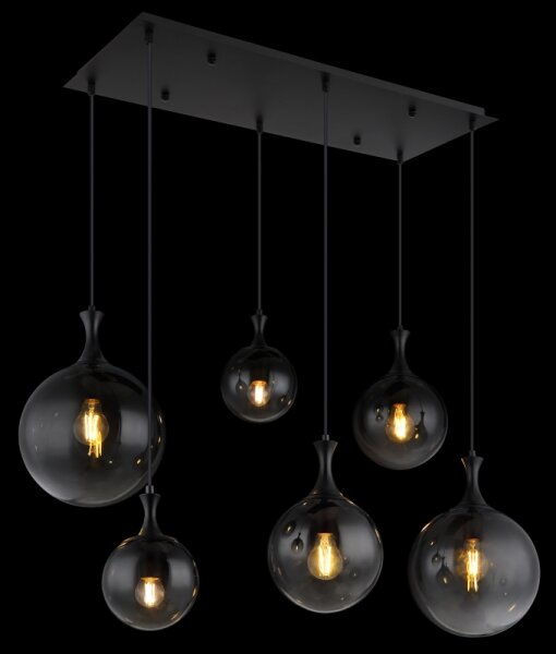 Lustră pe cablu Globo 15885-6H DALTON 6xE27/10W/230V