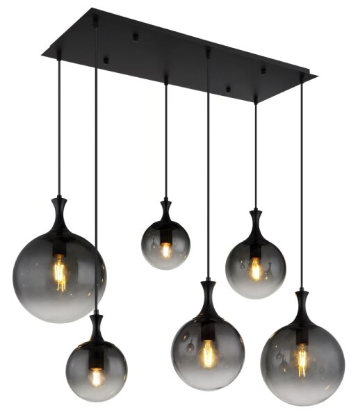 Lustră pe cablu Globo 15885-6H DALTON 6xE27/10W/230V