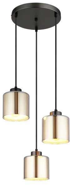 Lustră pe cablu Globo 16056-3HR FELICIA 3xE27/60W/230V d. 33