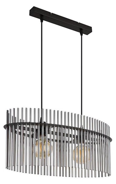 Lustră pe cablu Globo 15698H3 GORLEY 2xE27/60W/230V negru
