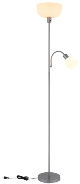 Globo 59947 - Lampă de podea HINTON, 1xE27/40W/230V + 1xE14/25W
