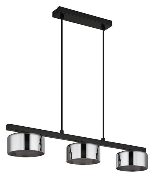 Lustră LED pe cablu Globo 16055-3HS HIGGINS 3xGX53/6W/230V fumuriu/negru