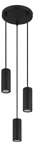 Lustră pe cablu Globo 57918-3HB JAMES 3xGU10/25W/230V negru