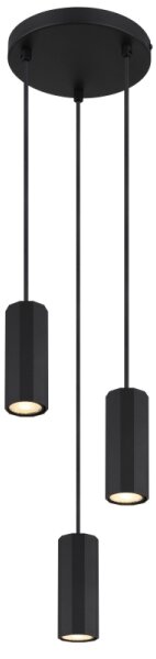 Lustră pe cablu Globo 57918-3HB JAMES 3xGU10/25W/230V negru