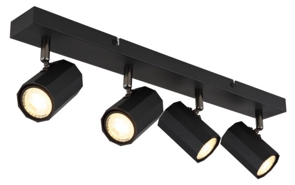 Spot Globo 57918-4B JAMES 4xGU10/25W/230V negru
