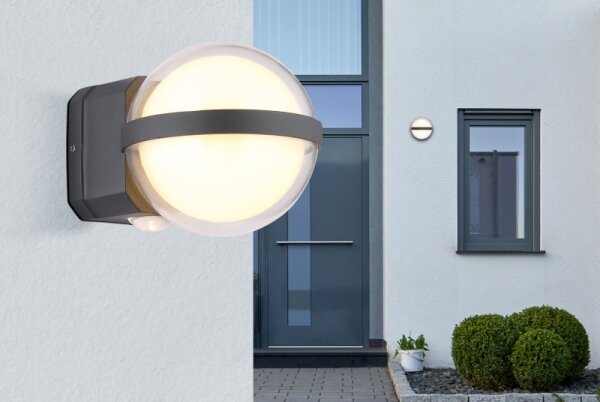 Aplică LED de exterior Globo 34157 ILLI LED/12W/230V IP54 negru