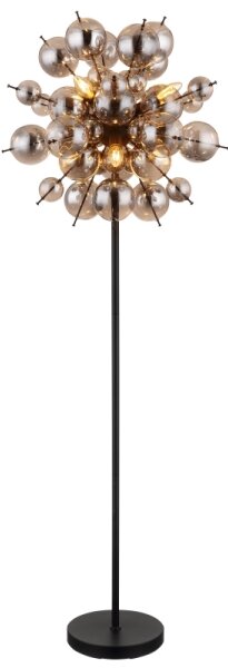Lampadar Globo 15633SS UDO 6xE14/25W/230V negru/fumuriu