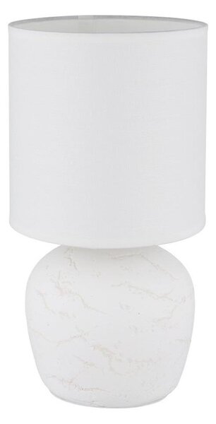 Lampă de masă Globo 21739W MARBLE 1xE14/40W/230V alb