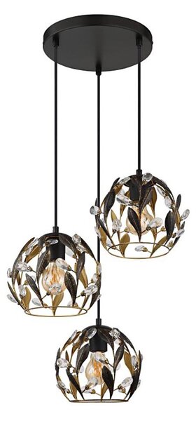 Lustră pe cablu Globo 15759-3HR MIKA 3xE27/40W/230V d. 41 cm