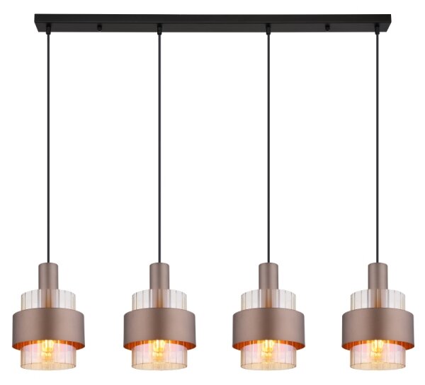 Lustră pe cablu Globo 15560-4HA MILLEY 4xE27/60W/230V
