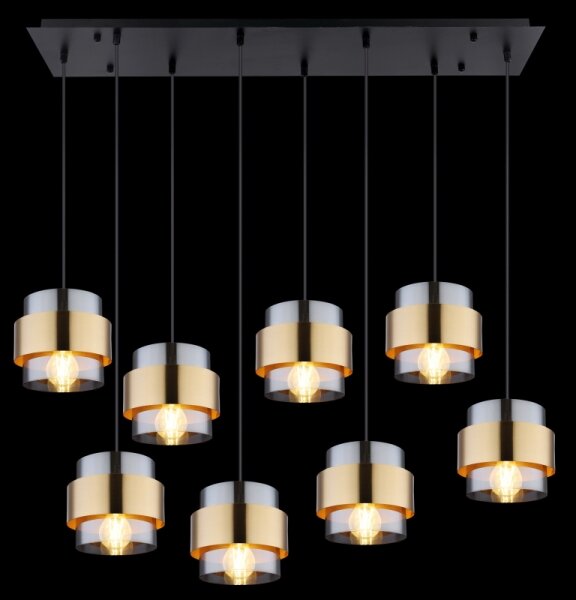 Lustră pe cablu Globo 15560-8H MILLEY 8xE27/60W/230V