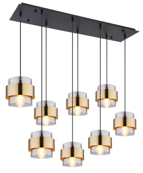 Lustră pe cablu Globo 15560-8H MILLEY 8xE27/60W/230V