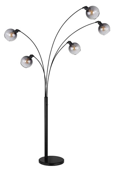 Lampadar Globo 58228NBS SEYMOUR 5xE27/40W/230V fumuriu