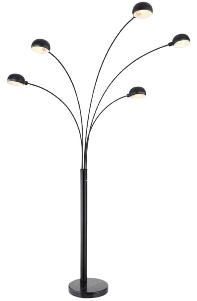 Lampadar Globo 58228NB SEYMOUR 5xE14/40W/230V negru