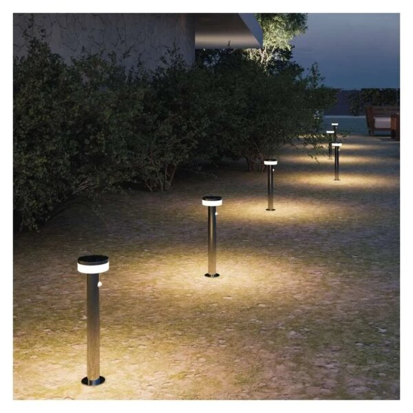 Lampă LED solară cu senzor LED/2W/3,7V 1200 mAh IP44 80 cm