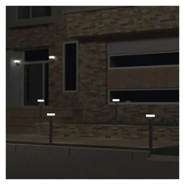 Lampă LED solară cu senzor LED/2W/3,7V 1200 mAh IP44 50 cm