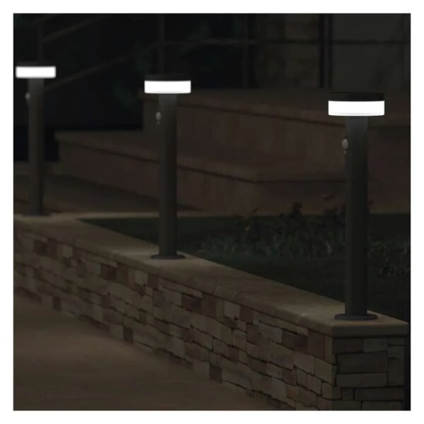 Lampă LED solară cu senzor LED/2W/3,7V 1200 mAh IP44 50 cm