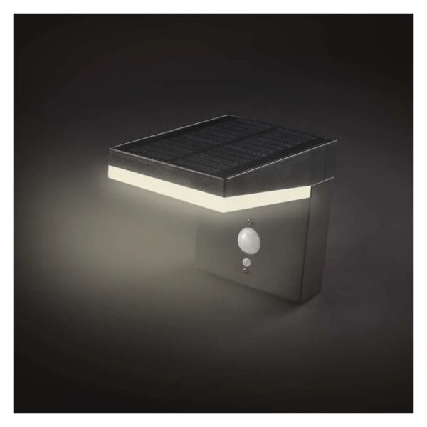 Aplică LED solară cu senzor LED/4,4W/3,7V 2200 mAh IP44