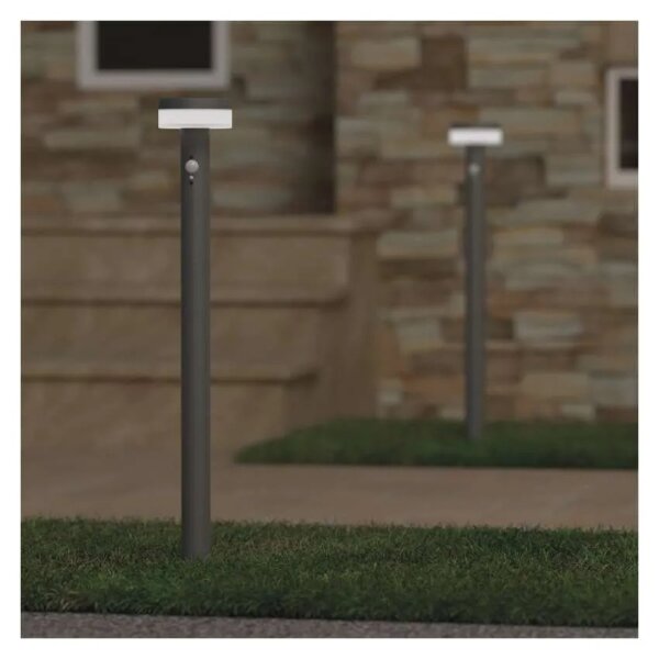 Lampă LED solară cu senzor LED/2W/3,7V 1200 mAh IP44 80 cm