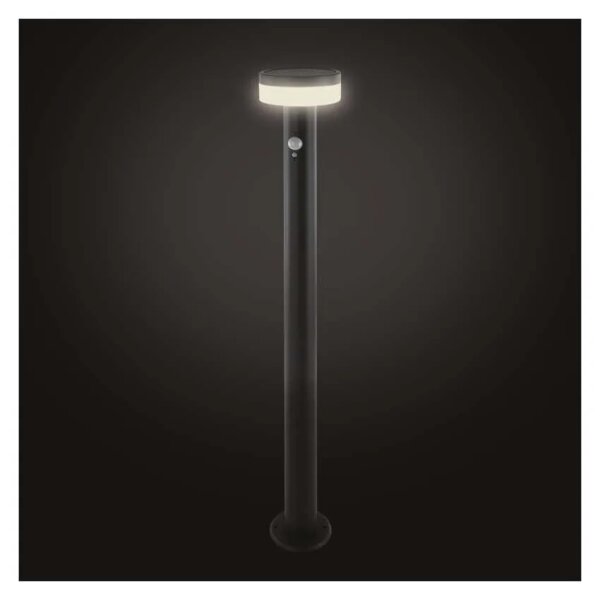Lampă LED solară cu senzor LED/2W/3,7V 1200 mAh IP44 80 cm