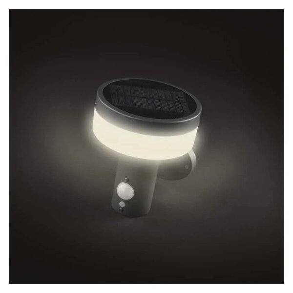 Aplică LED solară cu senzor LED/2W/3,7V 1200 mAh IP44