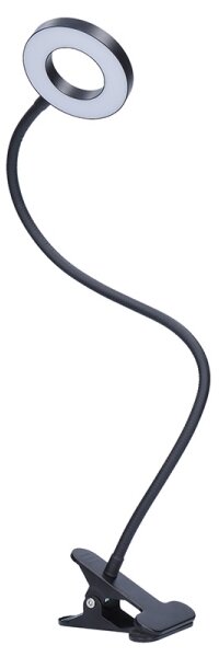 Brilagi - Lampă LED reglabilă cu clemă ORBELA LED/8W/5V 3000/4000/5000K neagră