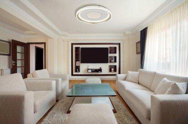 Plafonieră LED dimabilă Globo 48558-48 EILA LED/48W/230V d. 48 cm + telecomandă