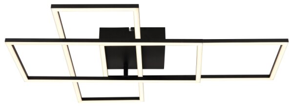 Plafonieră LED dimabilă Globo 67227-40NBSH GABRIEL 40W/230V d. 51x74 cm + telecomandă