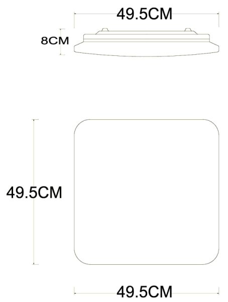 Plafonieră LED dimabilă Globo 48413-40SH EDDIE 40W/230V d. 50 cm Tuya + telecomandă