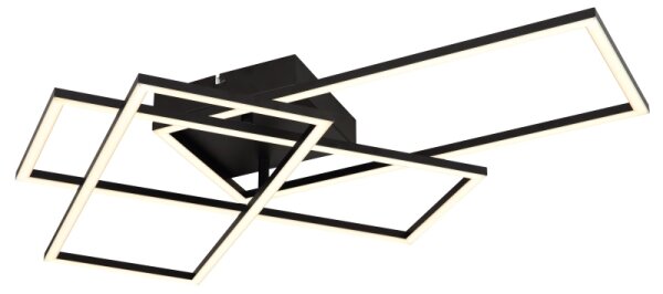 Plafonieră LED dimabilă Globo 67227-40NBSH GABRIEL 40W/230V d. 51x74 cm + telecomandă