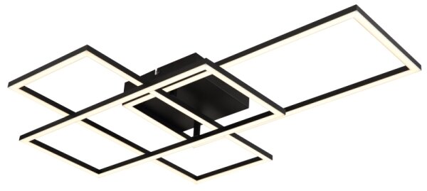 Plafonieră LED dimabilă Globo 67227-40NBSH GABRIEL 40W/230V d. 51x74 cm + telecomandă